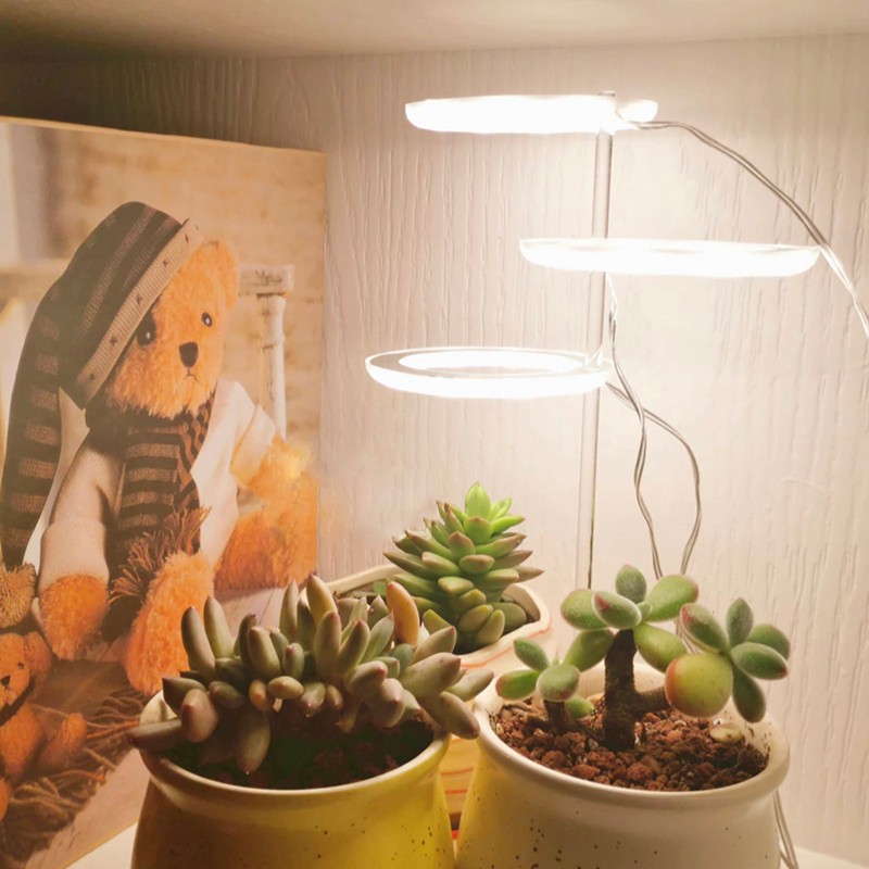 LED Plant Grow Light 5 Dimmable Modes 4 Head Timing