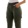 Zac & Rachel Women's Brushed DTY Jogger with Cargo Pcoket