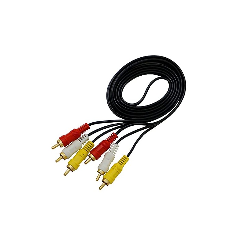 Oypla 1.5m Triple 3 Phono 3RCA to 3RCA AV Audio