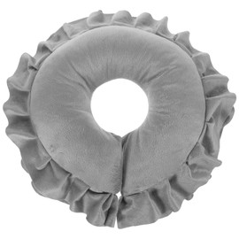 Healvian U Shaped Neck Support Cushion Spa Salon Massage Table Cradle Face Pillow Neck Head Cushion Travel Flight Neck Pad Grey