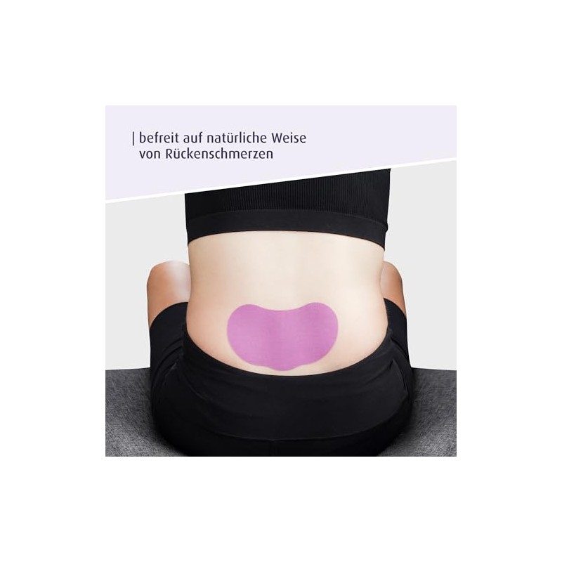 reer Pregnancy Kinesiotape, Precut Kinesiotapes for Lower Back, Elastic, Breathable,