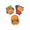 Nerdy Fall Critter Foam Magnets Craft Kit - Makes 12