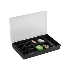 what More UK Ltd Wham Medium Project Box Organiser Black 29 x 19 x 4 cm 13 Compartments