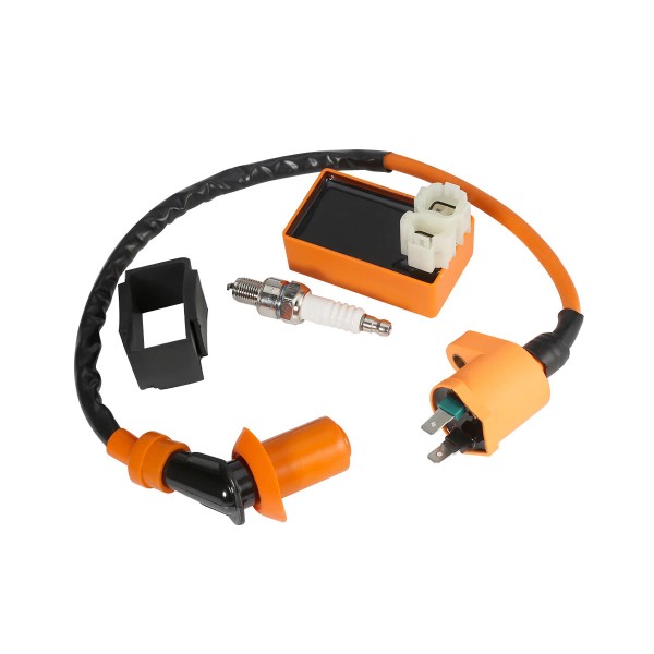GEARZAAR Performance Racing Ignition Coil Spark Plug CDI Box GY6