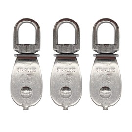 simPLEISURE Ya010013a03n0 Pulleys Stainless Steel M15 Set of 3