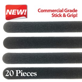 Red Cat Anti Slip Grip Tape For Stairs. Black Non Slip Floor or Stair Treads. 20 Pre-Cut Strips 1" x 15.5" Anti Slip Safety Tape. Waterproof Indoor/Outdoor Commercial Adhesive Stair Treads Avoid Falls