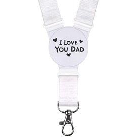 'I Love You Dad with Hearts' Neck Strap/Lanyard (LY00035293)