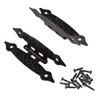TamBee Black Cabinet Hinges Door Hinges Flush Mount Flat Hinges