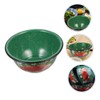 Mikinona Enamel Mixing Basin Sturdy Enamel Soup Bowl for Kitchen