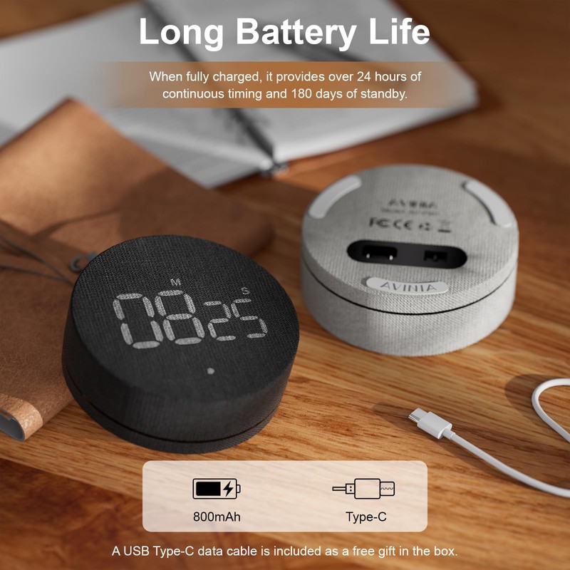 AVINIA Kitchen Timer - Timer with 99 Minutes Countdown/Count-Up Egg