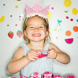 Casoty 3rd Birthday Crown, 3rd Birthday Decorations, 3rd Birthday Headband for Girls, 3rd Birthday Party Decorations, Pink Hair Band for Birthday Party