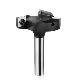 Genmitsu CNC Spoilboard Surfacing Router Bit, 1/2" Shank 2-9/25" Cutting Diameter 3 Wing, CNC Milling Machine Slab Flattening Router Bit, Carbide Insert Router Planer Bit for Woodworking Carving, SS05