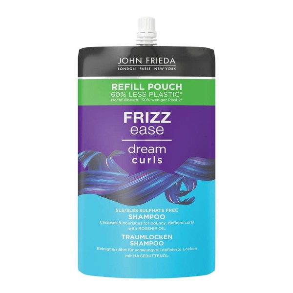 John Frieda Traumlocken Shampoo - Inhalt: 500 ml - Nachfüllpack - Frizz Ease Serie