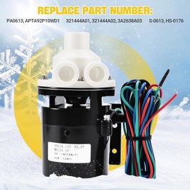 Ice Machine Water Pump Motor Assembly Replacement for Hoshizaki Water Pump PA0613, APTA92P10WD1, Fits Model KM-320 - KM-900,120V 60Hz 10Watts 0.4Amps