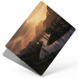Arts Compatible with - MacBook Pro 14 A2918 A2992 A2779 A2442. Plastic Hardshell Cover - Gorgeous Sunset Over The River