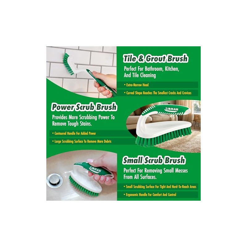 Libman Kit de Cepillo para Polvo para Fregar