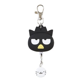 Sanrio 169404 Face Shaped Reel Key Chain Bad Batsumaru Key Mascot Batsumaru Batsumaru BAD BADTZ-MARU 5.3 x 1.8 inches (13.5 x 4.6 x 1.8 cm) Character