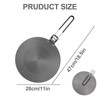 Bcuuozeeing Induction Adapter Plate, Induction Adapter Plate with Foldable Handle,