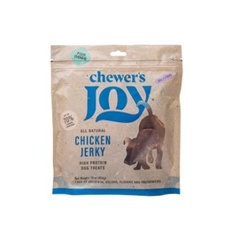 Chewer's Joy Chicken Jerky (1LB) – Natural Dog Treats - High Protein, Made with Real Chicken Breast