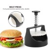 BORDSTRACT Spring-Loaded Stainless Steel Burger Press - Non-Stick Patty Maker
