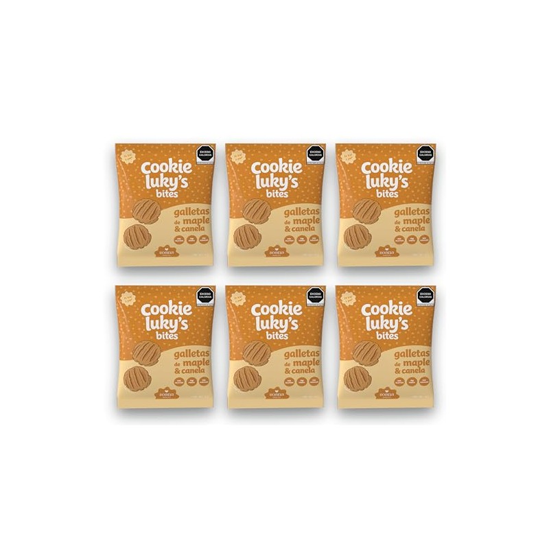 Galletas Maple Canela, 6 Pack, SIN Azúcar, Sin Gluten, Galletas