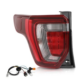 CHEDA Tail Light Rear Brake Lamp Left Side Compatible with Ford Explorer 2016-2019 FB5Z13405C, FO2800250 W/Harness& Bulb