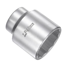 CoCud 12-Point Impact Socket, 3/4-Inch Square Drive 48mm Socket, Alloy Steel Spindle Axle Nut Impact Socket - (Applications: for Household Maintenance)