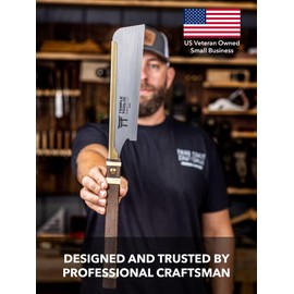 Temple Tool Co. Japanese Pull Saw - Rip-Cut 9.5 - Hand Saw for Dovetails, Tenons, Fine Joinery