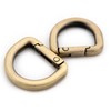 Metal D-Rings, 10 PCS Spring Opening Purse Making Clip Key