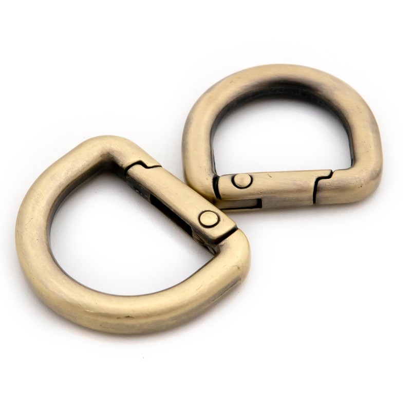 Metal D-Rings, 10 PCS Spring Opening Purse Making Clip Key