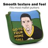 Funny Golf Putter Cover Square Mallet Putter Head Cover Headcover