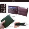Leathertone 4LT0001 Tochigi Leather Bifold Wallet with Gusset, Coin Purse,