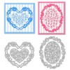 DELORIGIN Heart Dog Cat Paw Frame Cutting Dies Card Making