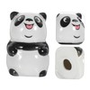 SHOWERORO Cartoon Panda Shape Ceramic Pepper Shaker Seasoning Jars Set