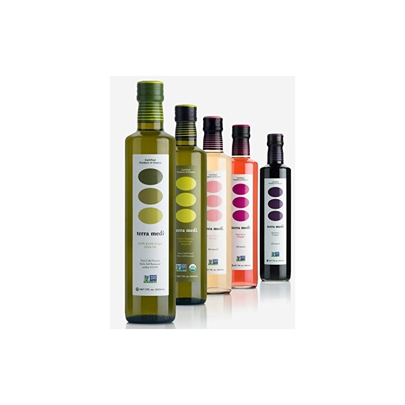 Terra Medi Greek White Wine Vinegar, 17 Ounce