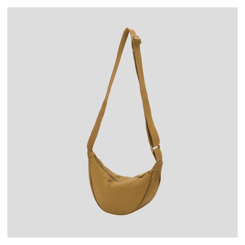 Nylon Crescent Crossbody Bag for Women – Lightweight Slouchy Hobo