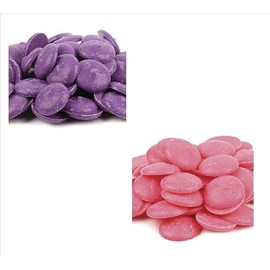 Merckens Orchid purple pink Merckens candy coating melting wafers - 1lb Each- Easter egg color