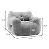 Warmiehomy Bean Bag Chair for Adults with Side Pocket and