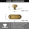 Yanxia Set of 6 Elegant Antique Brass Cabinet Knobs with