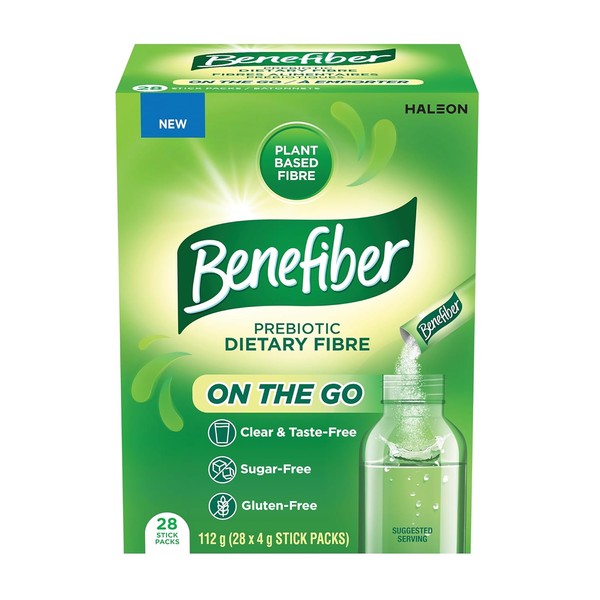 Benefiber On The Go Prebiotic Dietary Fibre Powder, Unflavoured, Stick