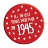 80th Birthday Badge 80 Today 76mm Pin Button Novelty Gift
