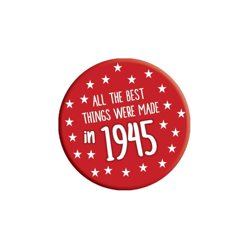 80th Birthday Badge 80 Today 76mm Pin Button Novelty Gift