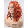 Xiweiya Short Bob Curly Wigs Synthetic Curly Wig Lace Front