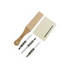 TechDiamondTools Knife Sharpening Kit, 11” Long Leather Paddle Strop for