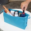Large Waterproof Textile Toiletry Bag Cosmetic Bag for Travel -