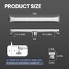 LISEEGO Linear Shower Drain 12 Inch, Shower Drain with 2-in-1