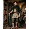 keland Medieval Cape with Hood Renaissance Hooded Cape Hobbit Costume
