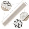 LOMOHOO Macrame Table Runner 94 Inch Beige Boho Table Runner
