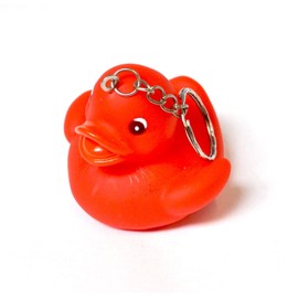 Komonee Duck Novelty Keyring Keychain Red