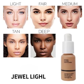 liquid foundation waterproof oil control concealer matte concealer liquid foundation moisturizing BB cream foundation cream (104# Buff Beige, 30ml)